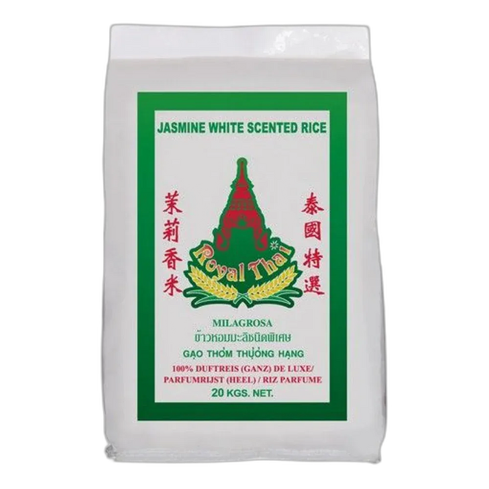 ROYAL THAI Jasmijnrijst 20KG – Originele geurige rijst uit Thailand