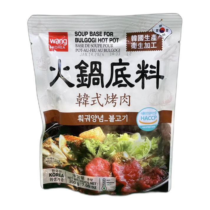 WANG Soepbasis voor Bulgogi Hot Pot 200G