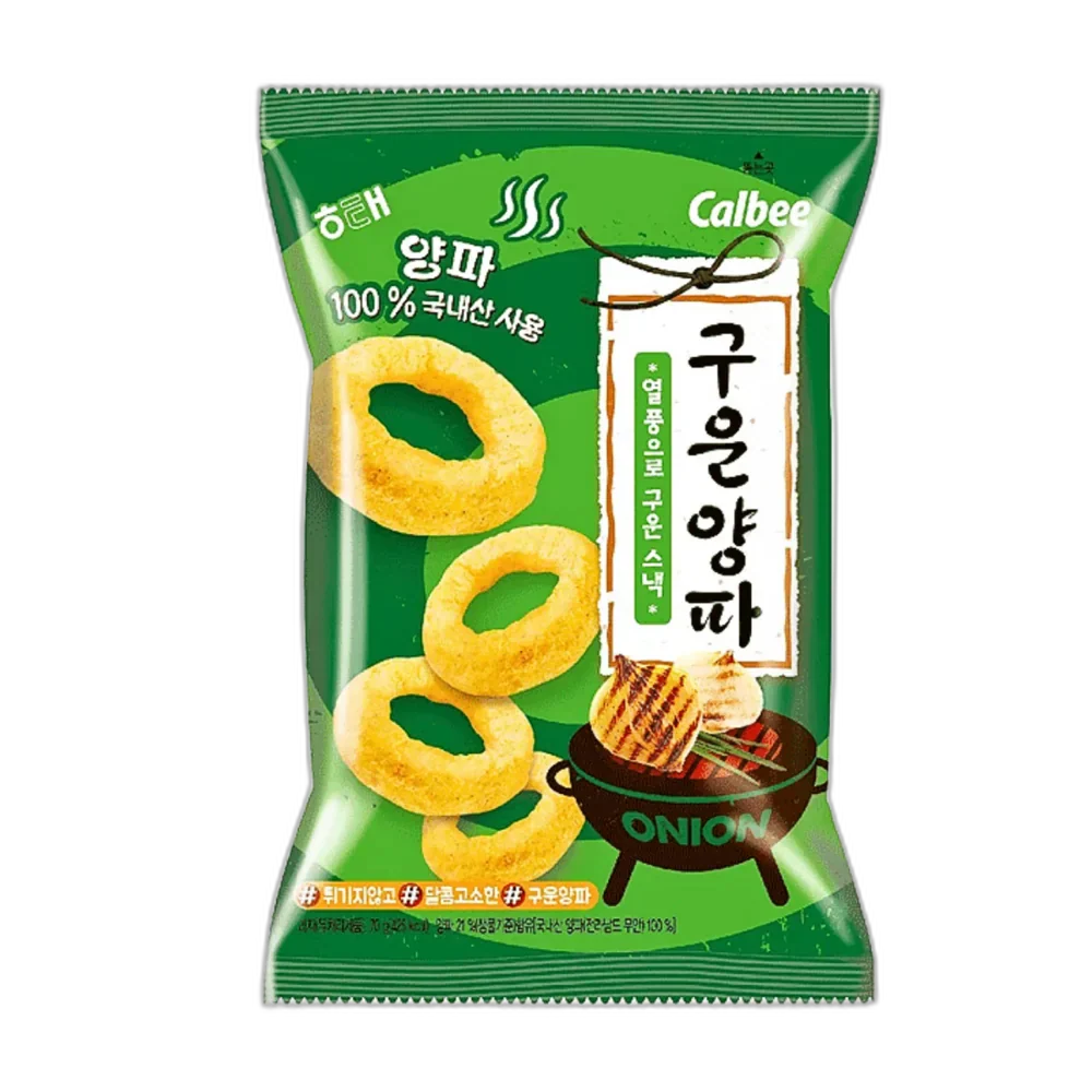 CALBEE HAITAI Geroosterde Uienringen 60G