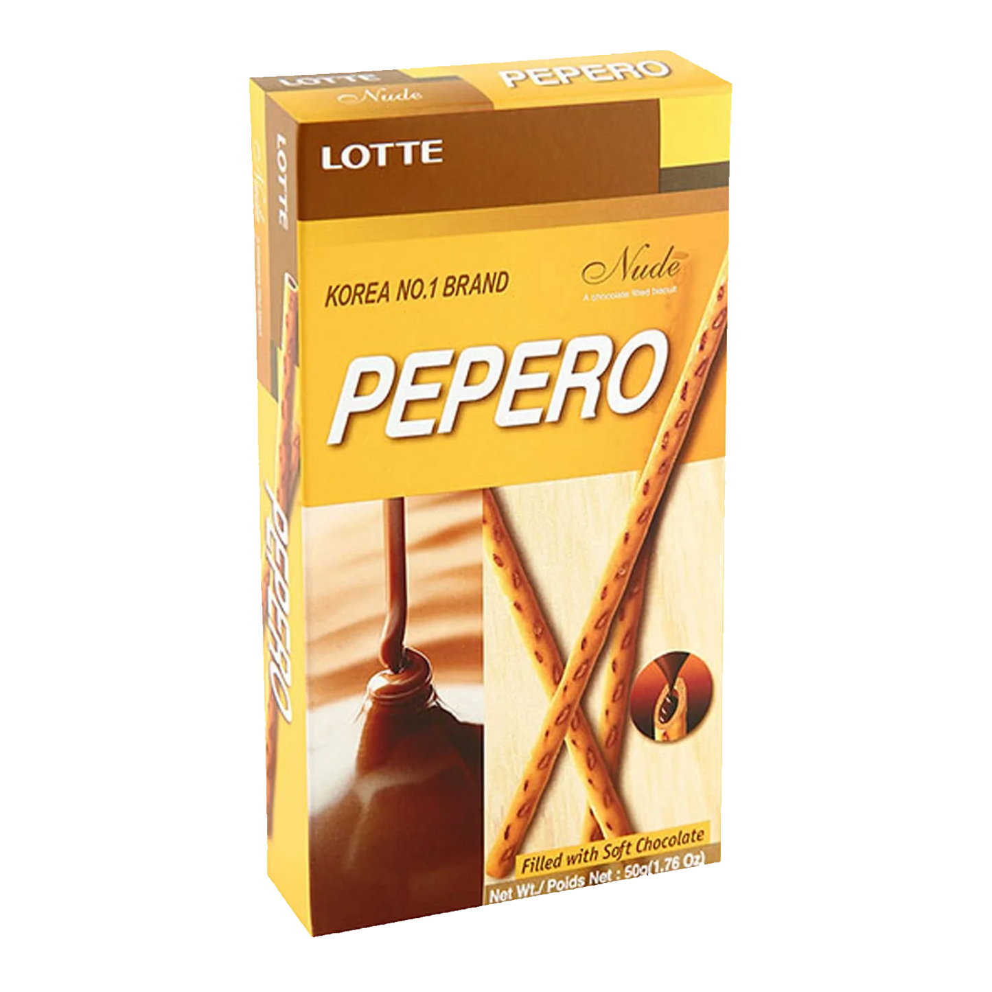 PEPERO Koekjesstick Nude Chocolade 50G