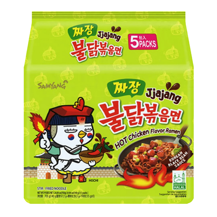 SAMYANG Buldak Jjajang Hete Kip Ramen 5x140G