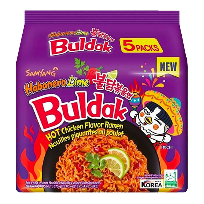 SAMYANG Buldak Habanero Limoen 5Pack (5x135G)