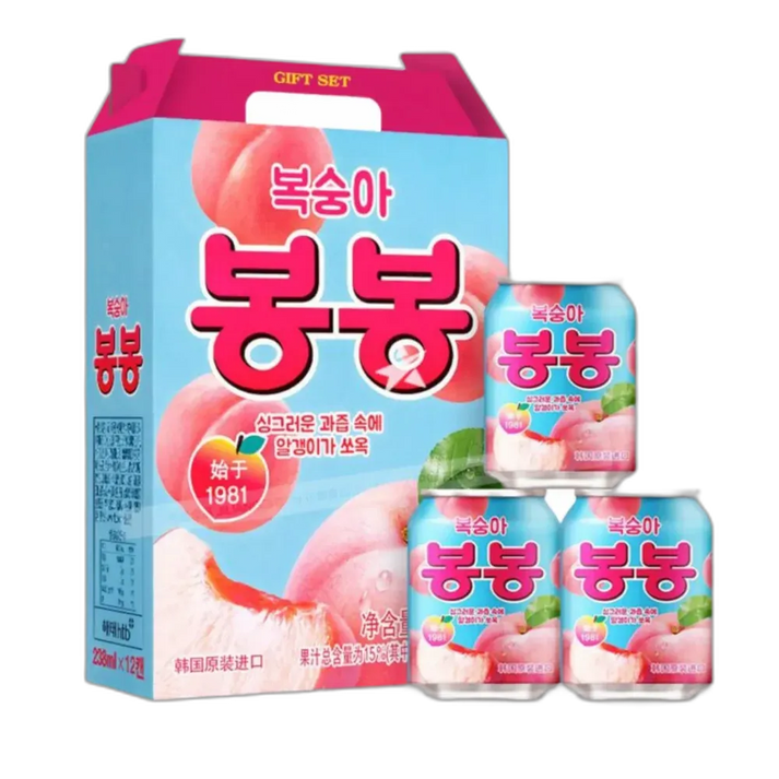 HAITAI Peach BonBon – perzikdrank met stukjes fruit 340ml