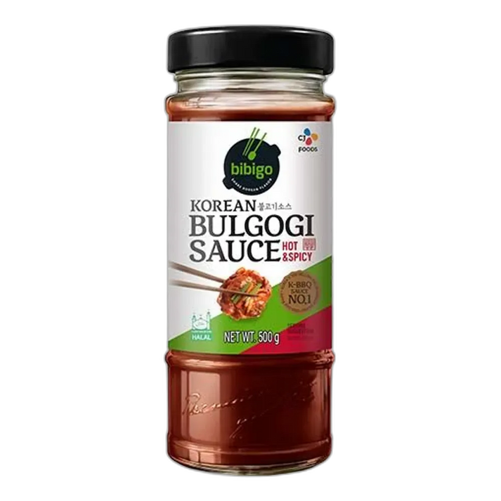 BIBIGO Bulgogi Sauce Hot & Spicy – ​​Koreaanse pittige marinade 500g