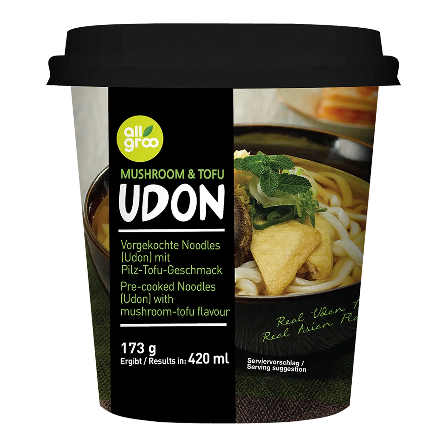 ALLGROO Udon Mushroom & Tofu 173G