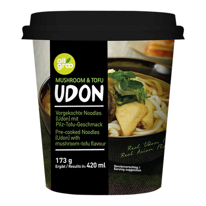 ALLGROO Udon Mushroom & Tofu 173G