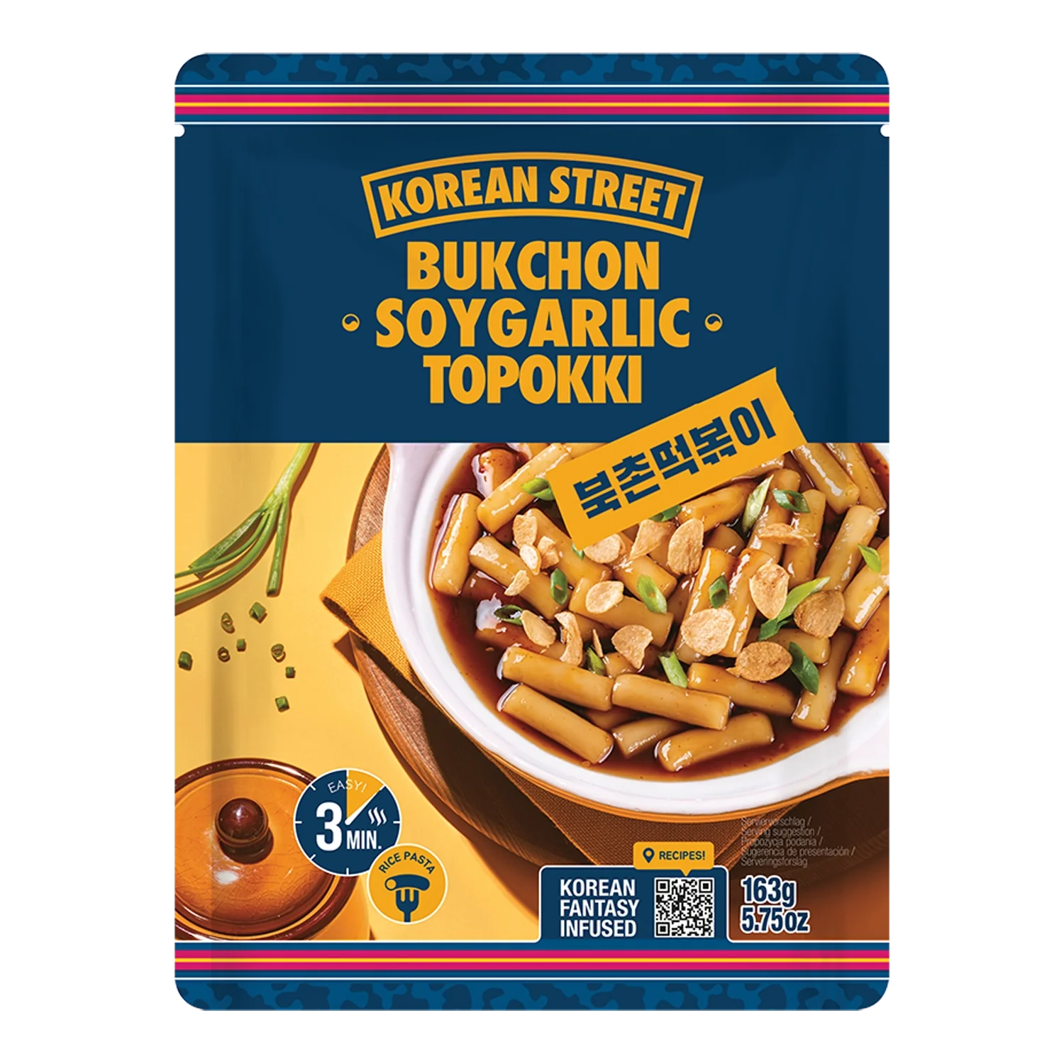 KOREAN STREET Topokki Soy Garlic, 163G