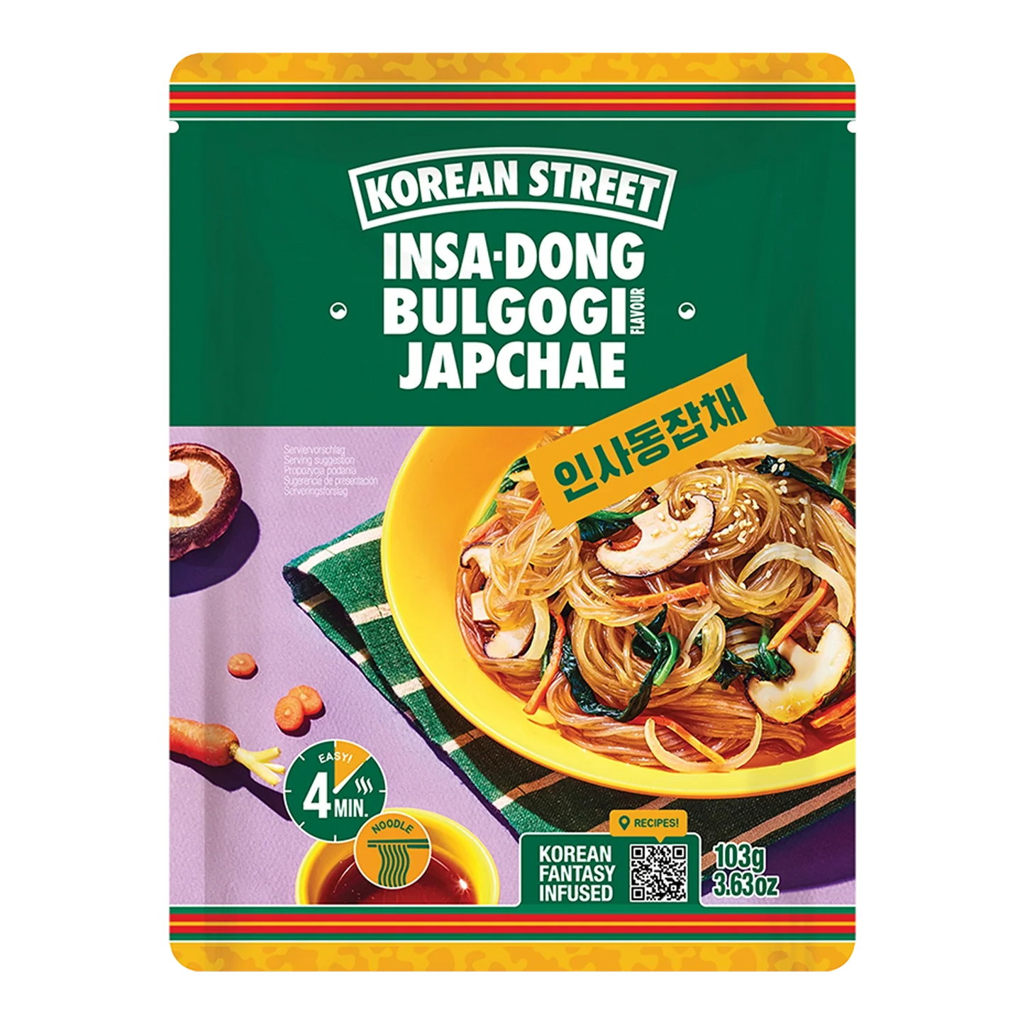 KOREAANSE STRAAT Japchae Bulgogi 103G