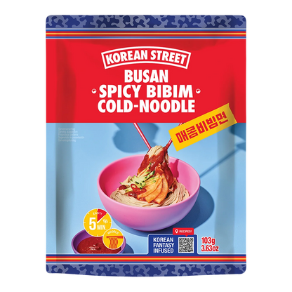 KOREAANSE STRAAT Bibim Koude Noodle Busan Pittig 162,5G