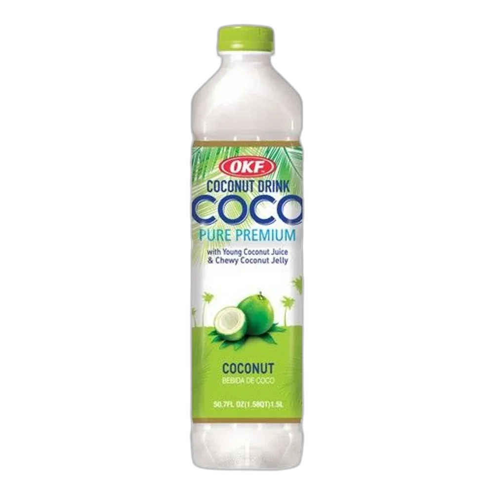 OKF Coconut Drink 1,5L – Erfrischendes Kokosnussgetränk mit Nata de Coco
