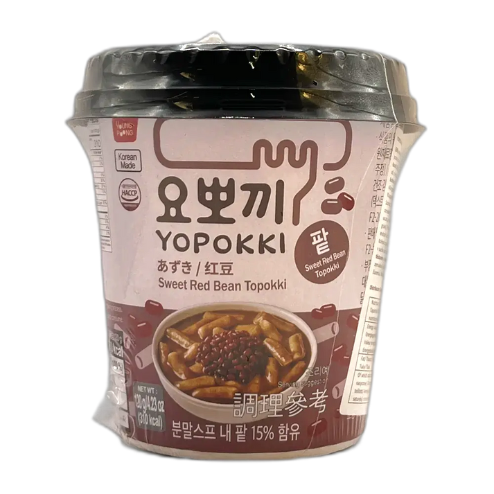 YOPOKKI Rijstcake Cup Zoete Rode Bonen 120G