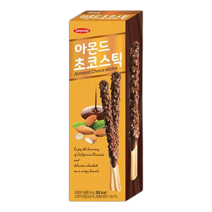 SUNYOUNG Amandel Big Choco Sticks 54G