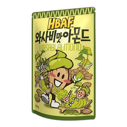 HBAF Mandeln Wasabi – Scharfer Snackgenuss aus Korea | 120G