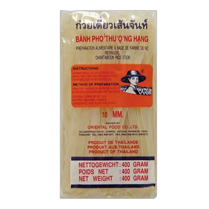 FARMER 10mm platte rijstnoedels 400g – glutenvrije Thaise noedels