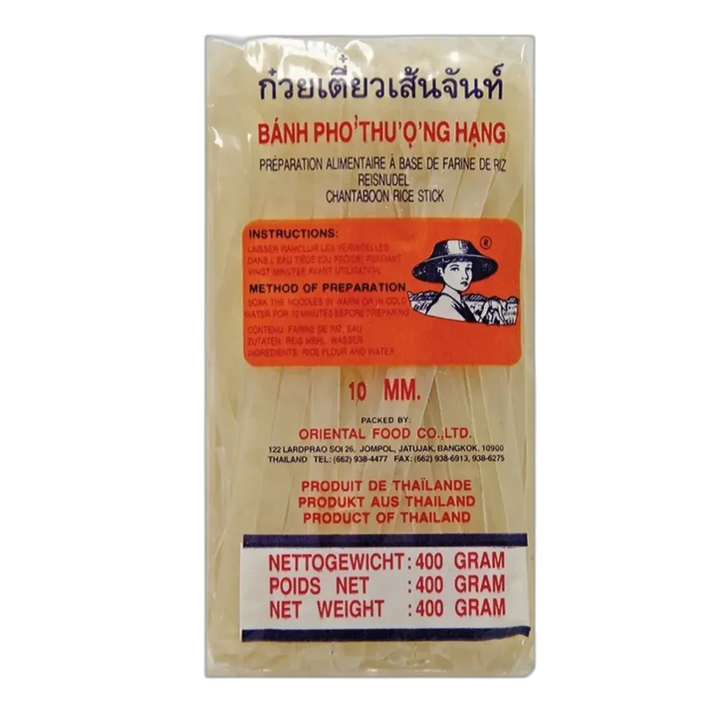 FARMER 10mm platte rijstnoedels 400g – glutenvrije Thaise noedels