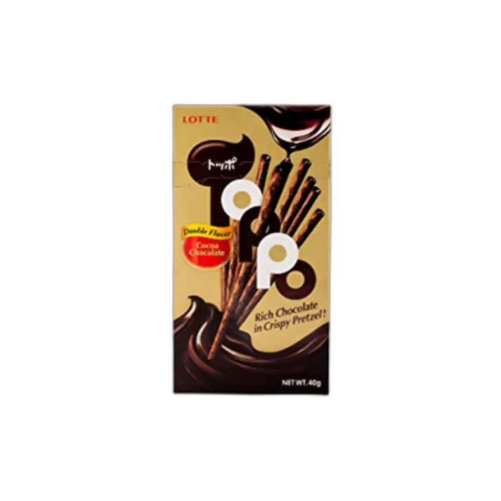 LOTTE Toppo Dubbele Chocoladesticks 40G