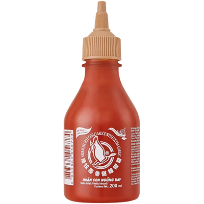 VLIEGENDE GANS Sriracha + Knoflook, Geen MSG, GF 200ML