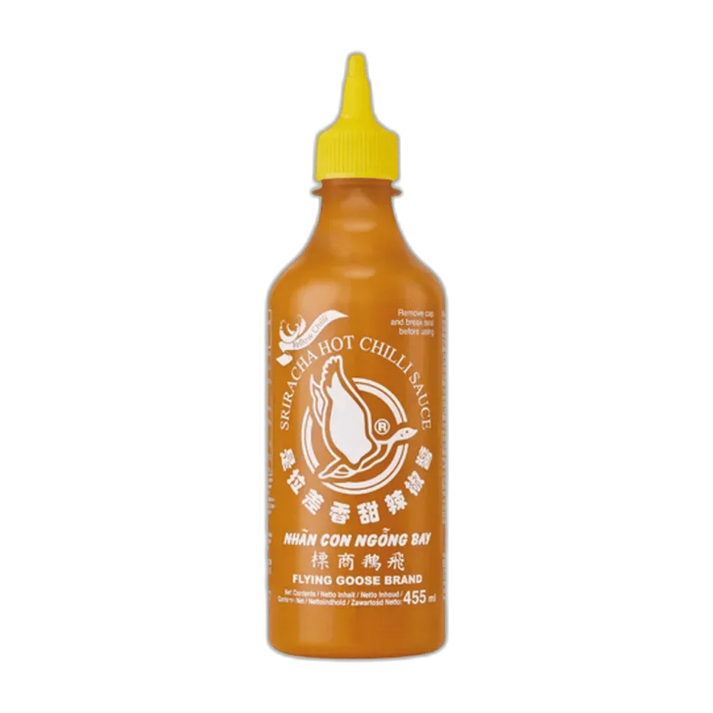 FLYING GOOSE Sriracha Geel 455ML – Hete chilisaus uit Thailand