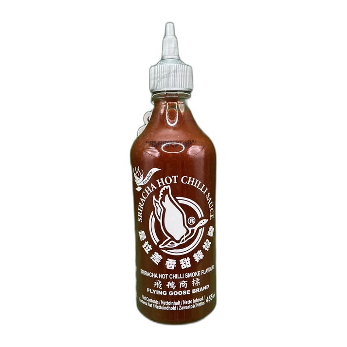 FLYING GOOSE Sriracha Smokey gerookte smaak 455ML