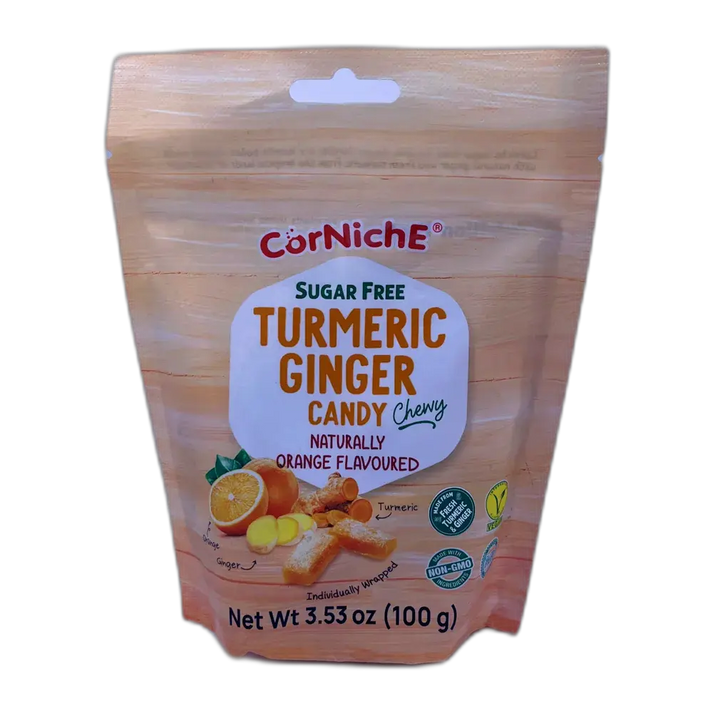 CORNICHE Kurkuma Gember Snoep Oranje 100G