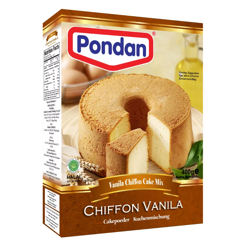 PONDAN Chiffon Cake vanille bakmix 400G