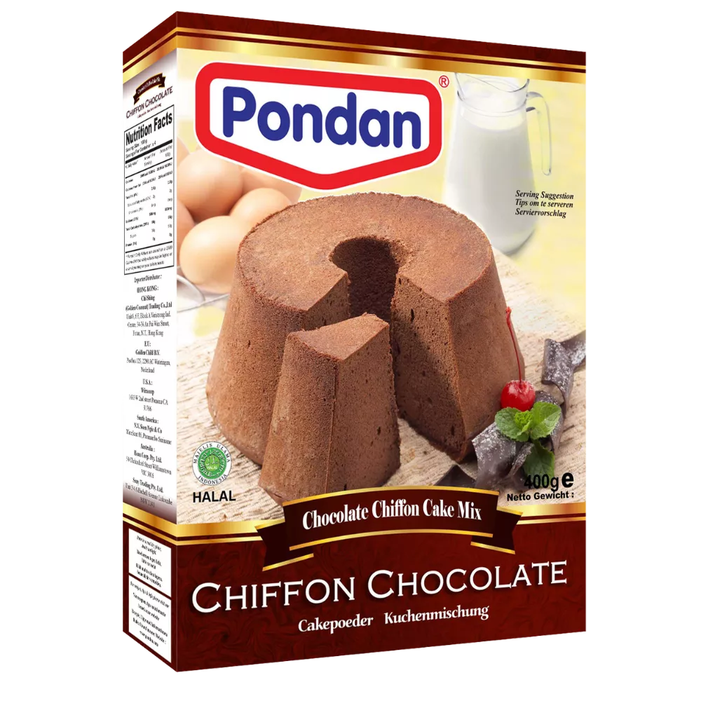 PONDAN Chiffon Cake Chocolade Bakmix 400G