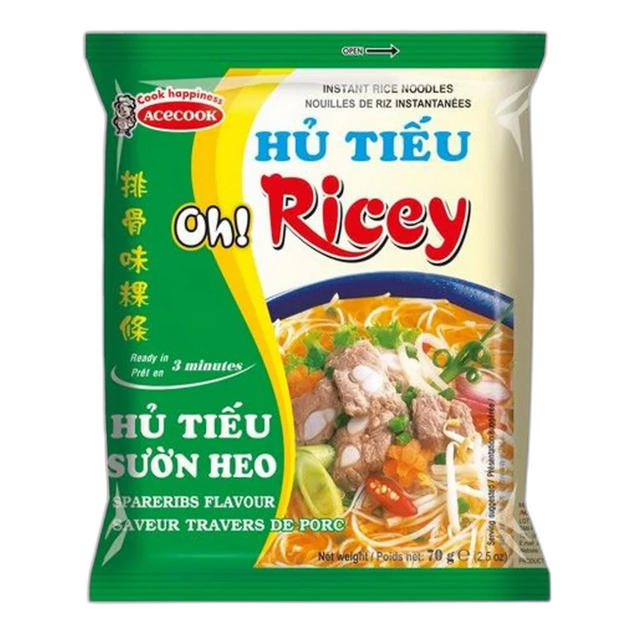ACECOOK OH! Rijstachtige Pho Noedels Spareribs 70G