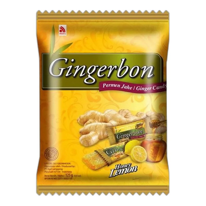 GINGERBON Gember Snoep Met Honing Citroen 125G