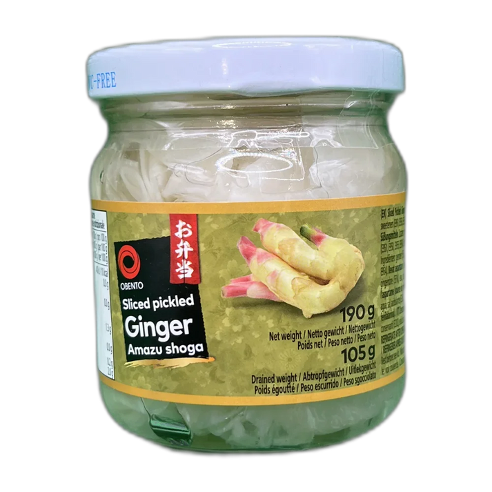 OGENTO Ingelegde Gember Sushi Gember Wit 190G