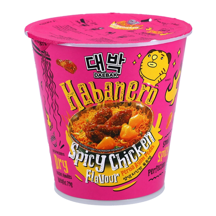 DAEBAK Habanero Pittige Kipnoedels Cup 79G