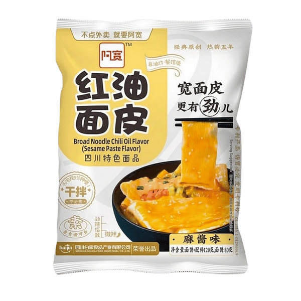 BAIJIA Brede Noedels Sesampasta Smaak 115G