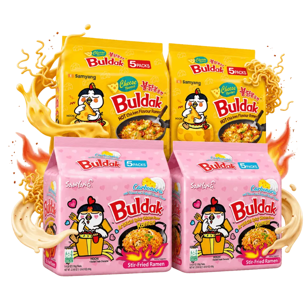 Samyang Buldak Cheese & Carbonara Ramen Bestseller Set